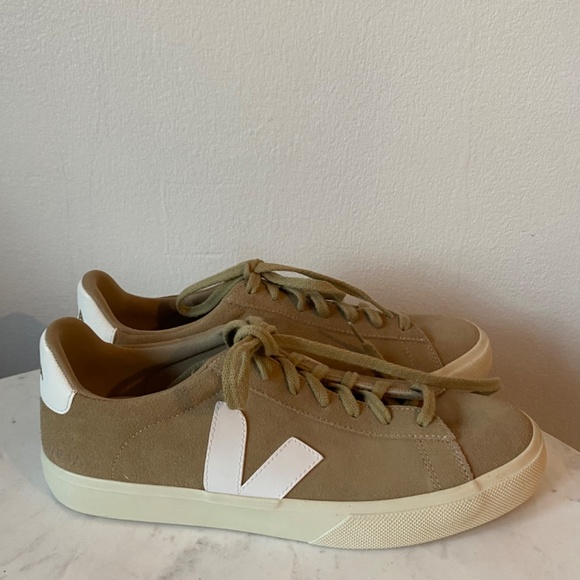 VEJA Dune White Suede Campo Sneakers - Picture 3 of 8
